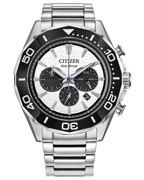 Citizen Endeavor Chrono 44mm Eco-Drive Stainless Steel Watch CA4730-5 CA4730-59A