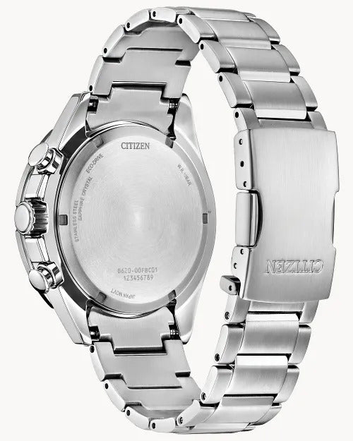 Citizen Endeavor Chrono 44mm Eco-Drive Stainless Steel Watch 