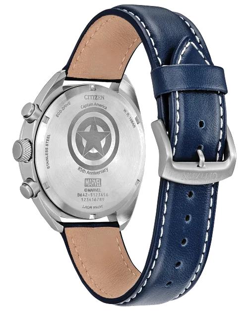 Citizen Captain America 85Th Anniversary 41mm Eco-Drive Stainless Steel Watch CA7046-46W