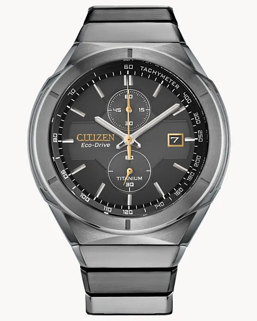 Citizen Super Titanium Armour 44MM Eco-Drive Chronograph Watch.  CA7058-55E