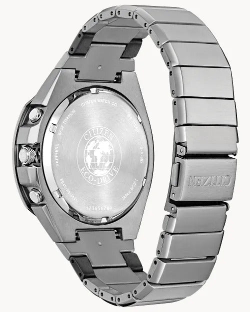 Citizen Super Titanium Armour 44MM Eco-Drive Chronograph Watch.  CA7058-55E