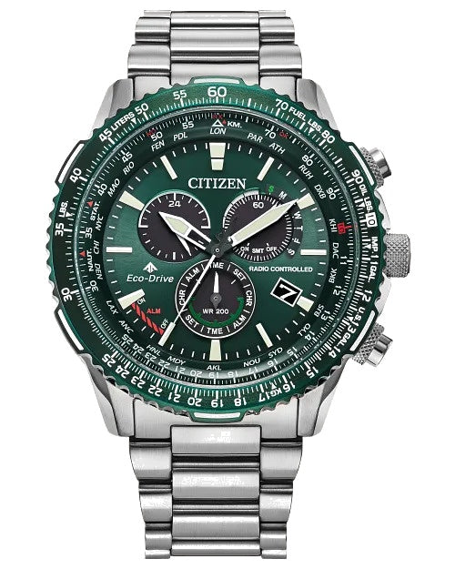 Citizen Promaster Air A - T 46mm Eco-Drive Stainless Steel Watch CB5004-59W