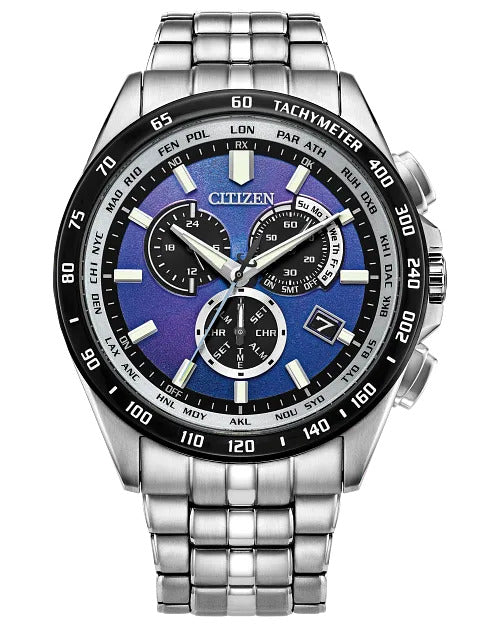 Citizen Perpetual Chrono A-T 43mm Eco-Drive Stainless Steel Watch 