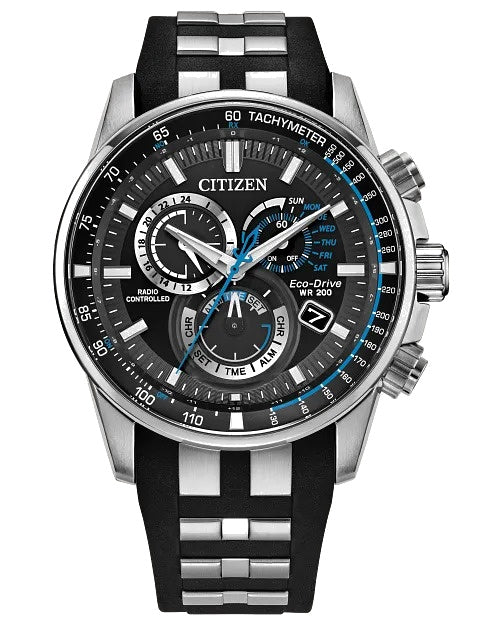 Citizen Perpetual Chrono A - T 43mm Eco-Drive Stainless Steel Watch CB5970-02H
