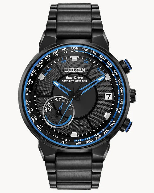 Citizen Satellite Wave Gps Freedom 44mm Eco-Drive Stainless Steel Watc