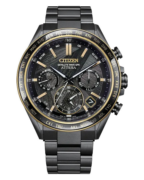 Citizen Attesa Light In Black 44.6mm Eco-Drive Super Titanium Watch 