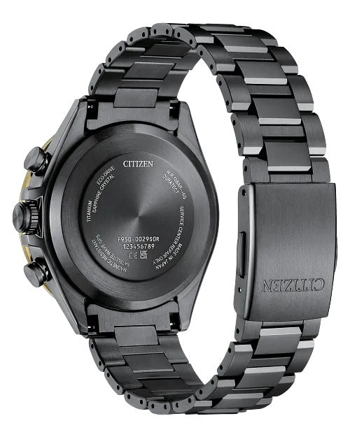 Citizen Attesa Light In Black 44.6mm Eco-Drive Super Titanium Watch 