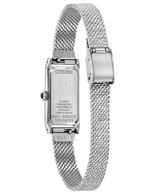 Citizen Fio 30.7 x 14.3 mm Eco-Drive Stainless Steel Ladies Watch 