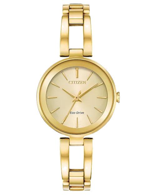 Citizen Axiom 28 mm Eco-Drive Stainless Steel Ladies Watch 
