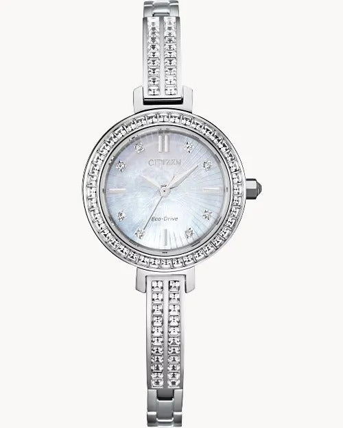 Citizen Silhouette Crystal 25 mm Eco-Drive Stainless Steel Ladies Watc