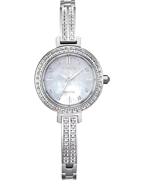 Citizen Silhouette Crystal 25 mm Eco-Drive Stainless Steel Ladies Watc