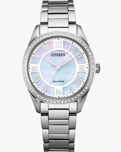 Citizen Fiore 32 mm Eco-Drive Stainless Steel Ladies Watch 