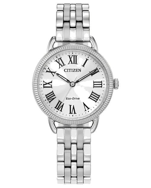 Citizen Classic Coin Edge 29 mm Eco-Drive Stainless Steel Ladies Watch