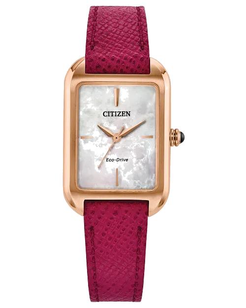 Citizen Dress Classic 23.5 x 27 mm Eco-Drive Stainless Steel Ladies Wa