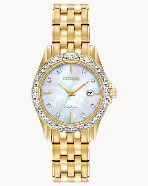Citizen Silhouette Crystal 29 mm Eco-Drive Stainless Steel Ladies Watc