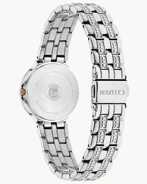 Citizen Silhouette Crystal 28 mm Eco-Drive Stainless Steel Ladies Watc