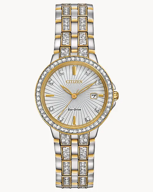 Citizen Silhouette Crystal 28 mm Eco-Drive Stainless Steel Ladies Watc