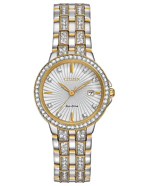 Citizen Silhouette Crystal 28 mm Eco-Drive Stainless Steel Ladies Watc