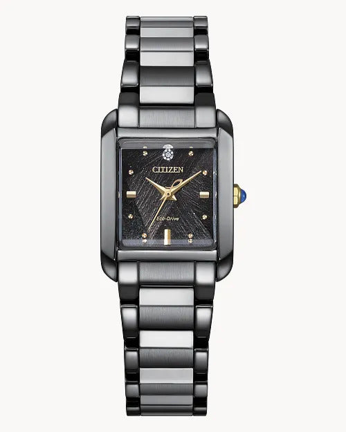 Citizen L Bianca LIGHT in BLACK 32.4 x 19.5 mm Eco-Drive Stainless Ste