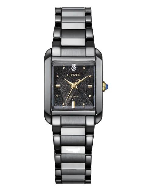 Citizen L Bianca LIGHT in BLACK 32.4 x 19.5 mm Eco-Drive Stainless Ste