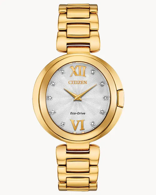 Citizen Capella 34 mm Eco-Drive Stainless Steel Ladies Watch 