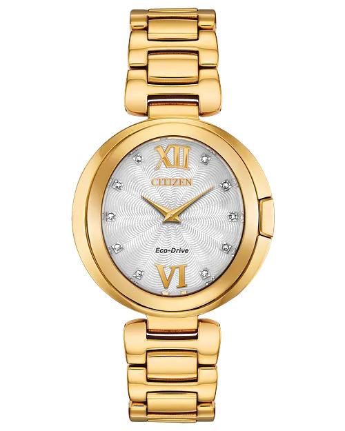 Citizen Capella 34 mm Eco-Drive Stainless Steel Ladies Watch 