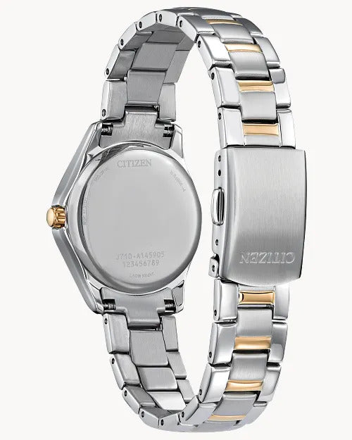 Citizen Crystal 30 mm Eco-Drive Stainless Steel Ladies Watch 