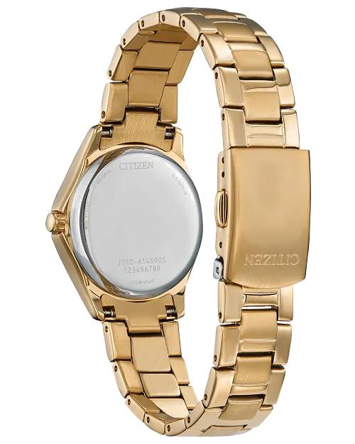 Citizen Crystal 30 mm Eco-Drive Stainless Steel Ladies Watch 