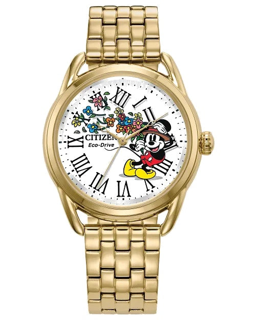 Citizen Mickey Classic 36mm Eco-Drive Stainless Steel Watch 