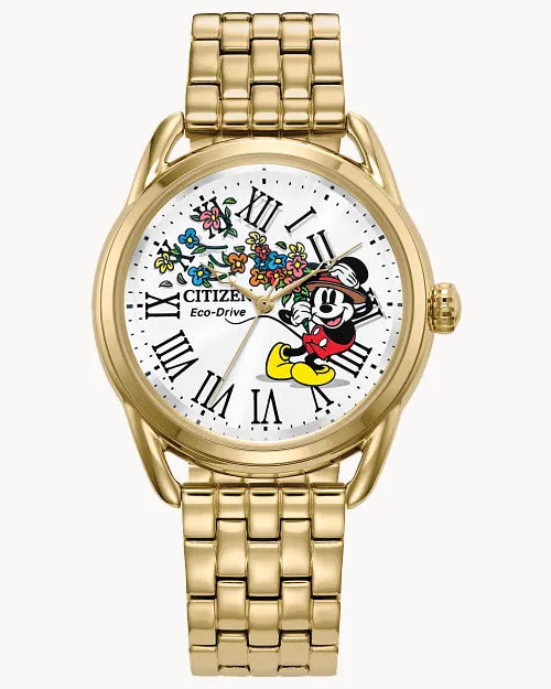 Citizen Mickey Classic 36mm Eco-Drive Stainless Steel Watch 