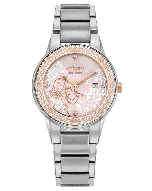 Citizen Aurora Enchanted 29.5mm Eco-Drive Stainless Steel Watch 