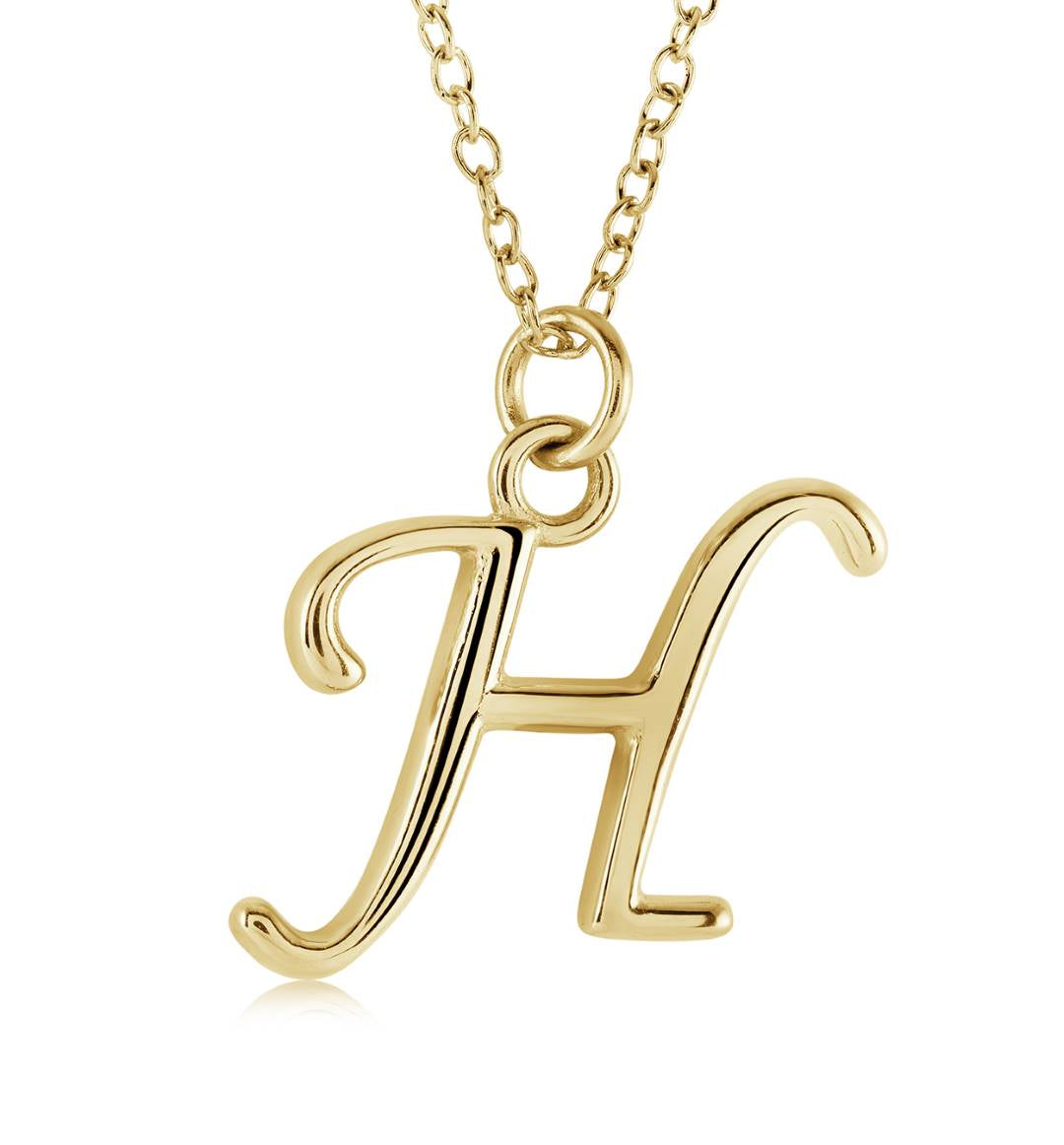 Veloria Cursive Initial Necklace