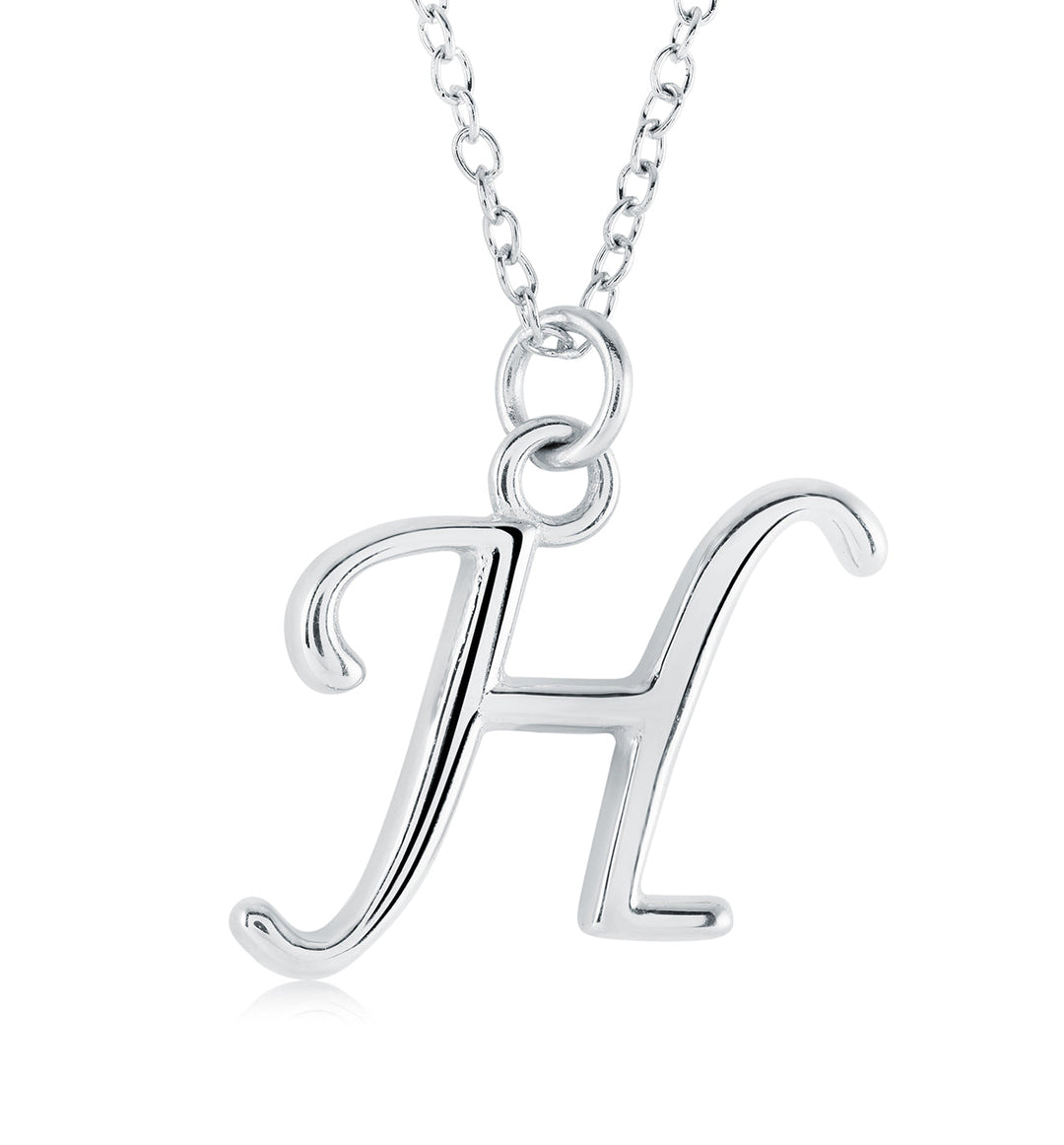Veloria Cursive Initial Necklace