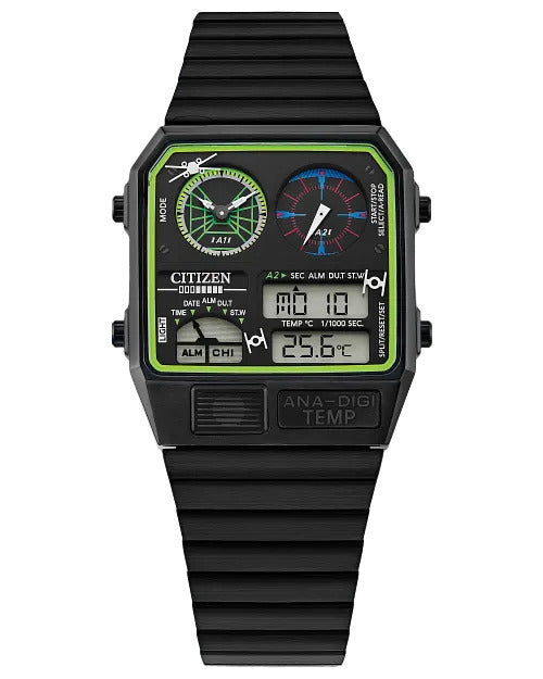 Citizen Trench Run 33mm Quartz Stainless Steel Watch 