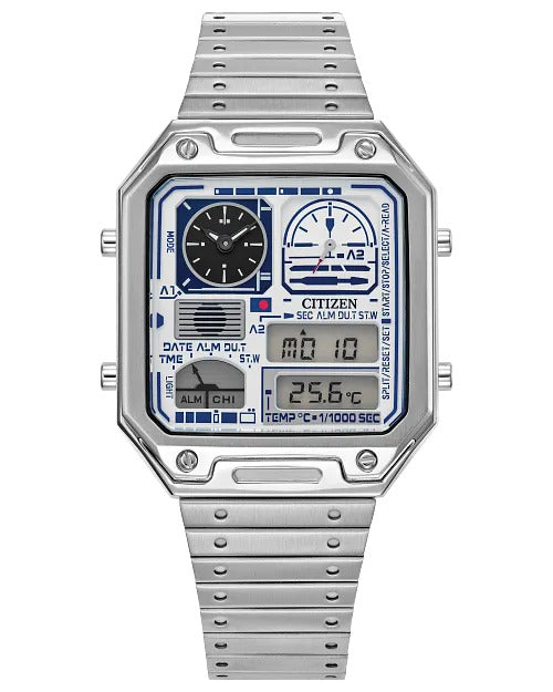 Citizen R2-D2 33.5mm Quartz Stainless Steel Watch 