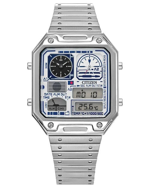 Citizen R2-D2 33.5mm Quartz Stainless Steel Watch 