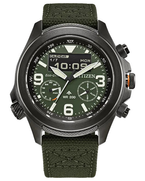 Citizen Promaster Land U822 43.9mm Eco-Drive Stainless Steel Watch 
