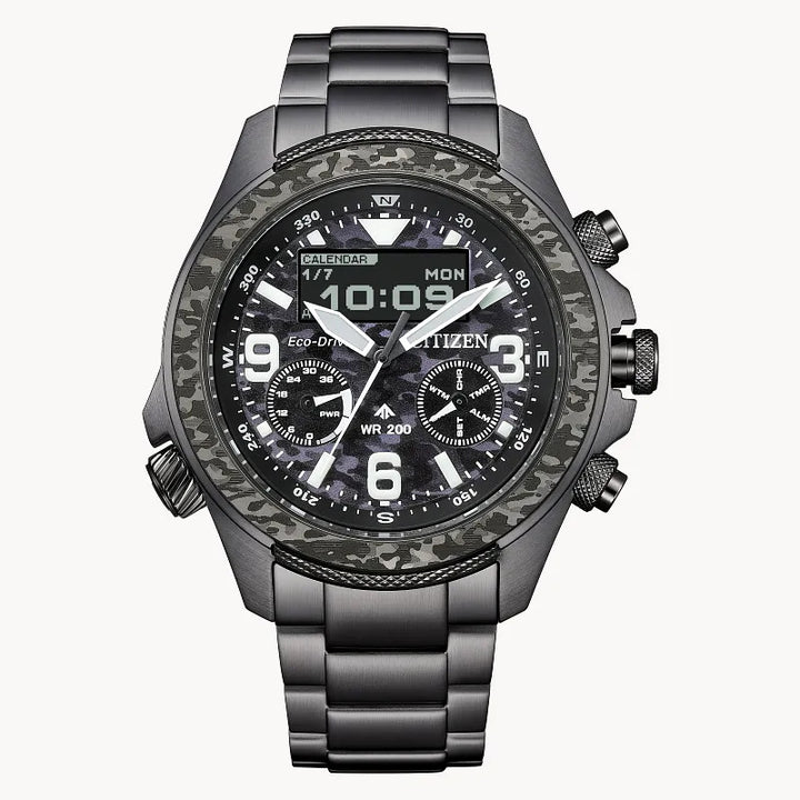 Citizen Promaster Land U822 43.9mm Eco-Drive Stainless Steel Watch 