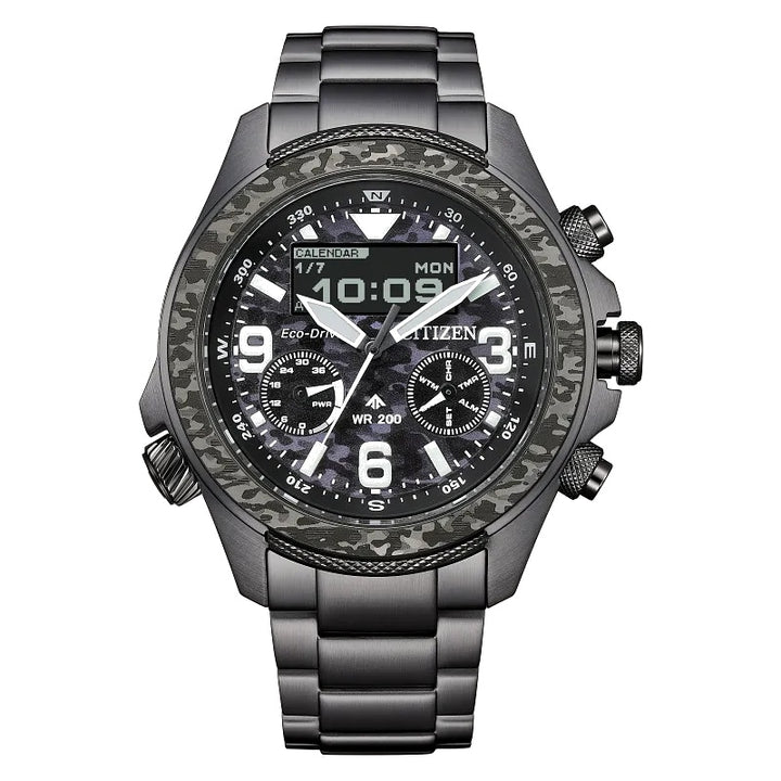 Citizen Promaster Land U822 43.9mm Eco-Drive Stainless Steel Watch 