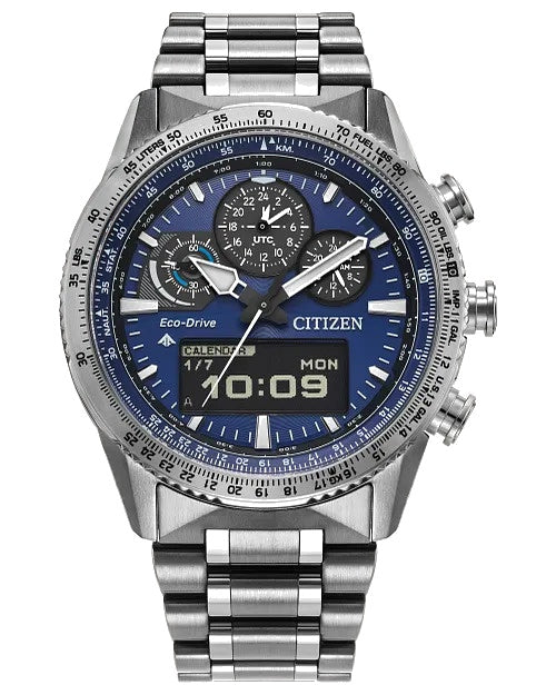 Citizen Promaster Skyhawk U830 43mm Chronogrph Ec-Drive Watch 