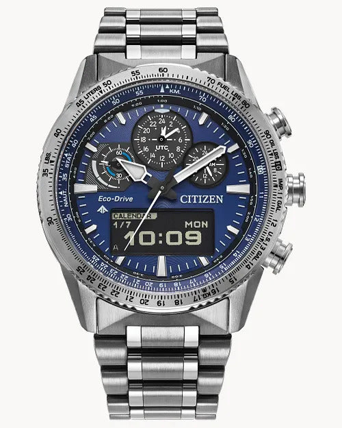 Citizen Promaster Skyhawk U830 43mm Chronogrph Ec-Drive Watch 