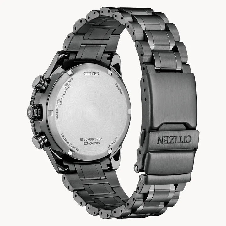Citizen Promaster Skyhawk U830 43mm Eco-Drive Stainless Steel Watch 