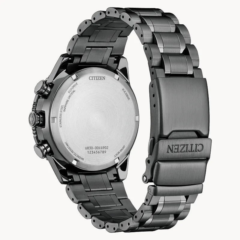 Citizen Promaster Skyhawk U830 43mm Eco-Drive Stainless Steel Watch 