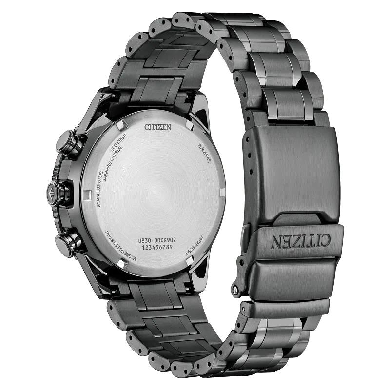Citizen Promaster Skyhawk U830 43mm Eco-Drive Stainless Steel Watch 