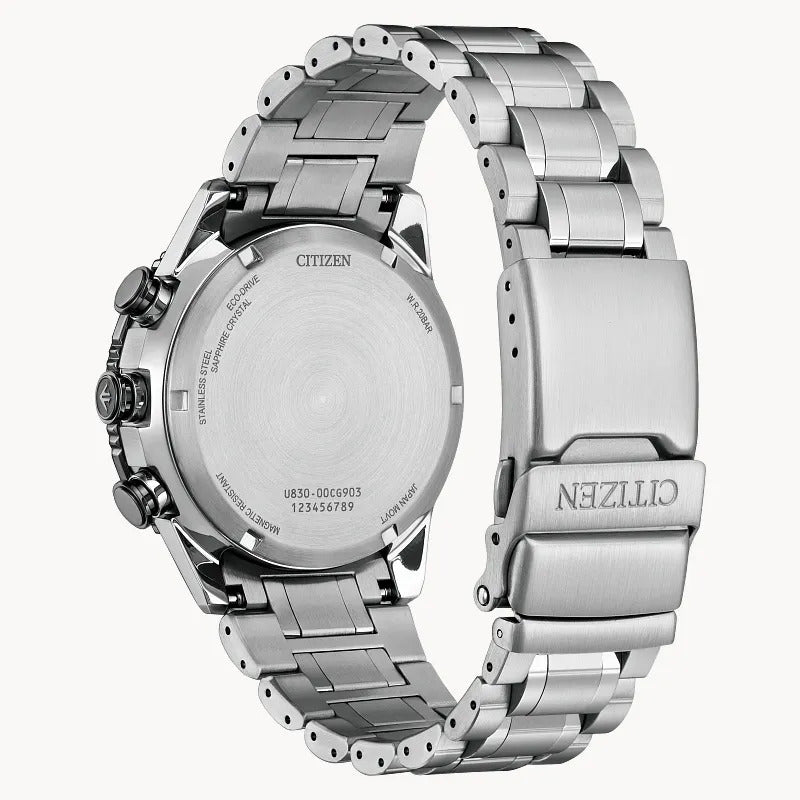 Citizen Promaster Skyhawk U830 43mm Eco-Drive Stainless Steel Watch 
