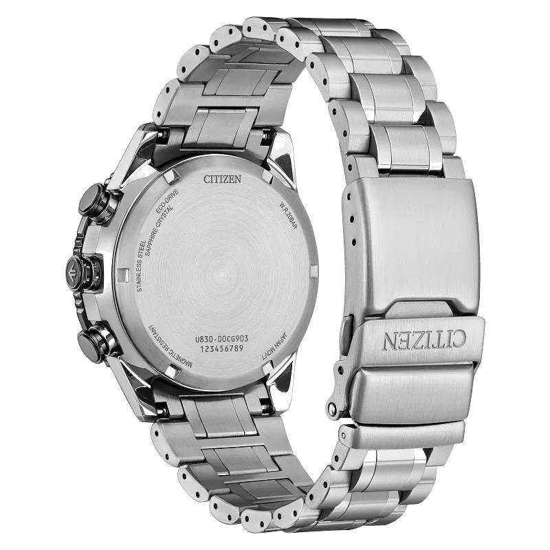 Citizen Promaster Skyhawk U830 43mm Eco-Drive Stainless Steel Watch 