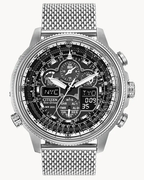 Citizen Eco-Drive Promaster Navihawk A-T Chronograph 48MM Watch. JY803