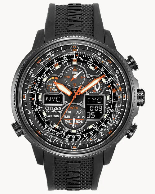 Citizen Promaster Navihawk A-T 48mm Eco-Drive Stainless Steel Watch 