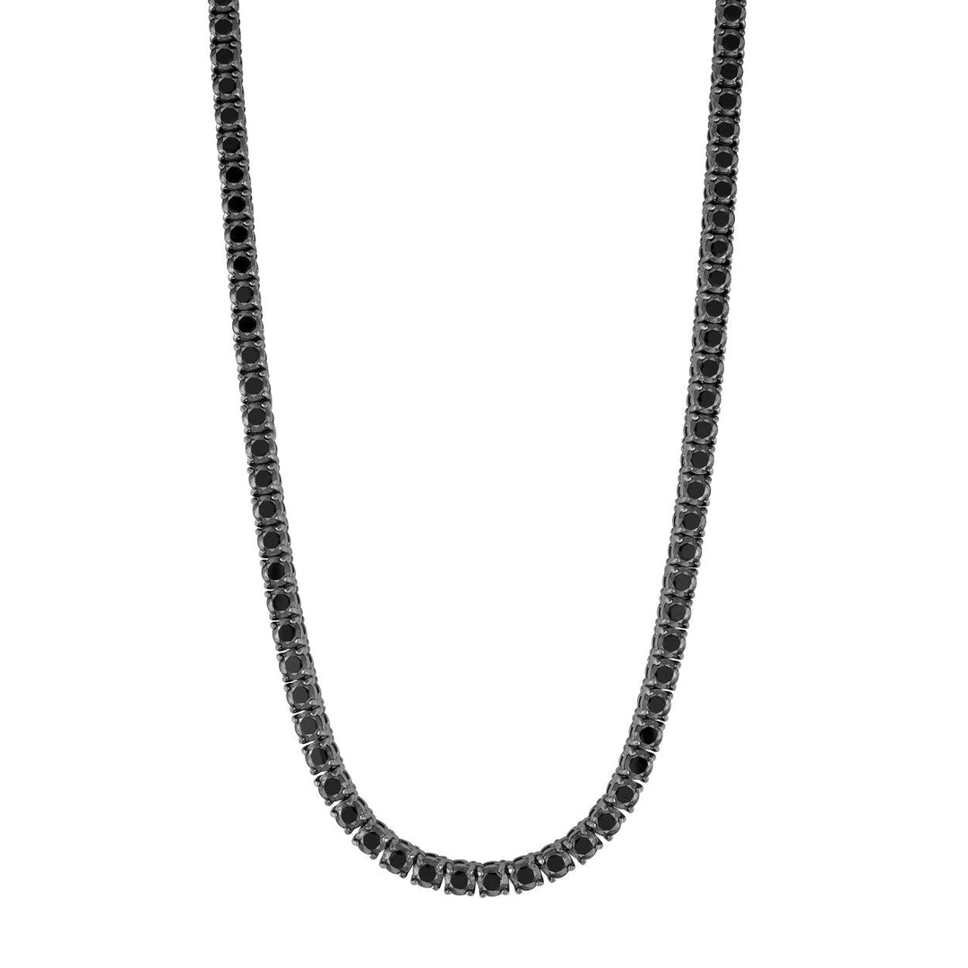 Italgem Steel Tennis Necklace 3mm