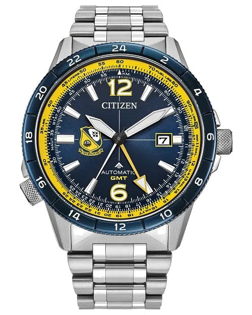 Citizen Promaster Air Gmt 44.5mm Automatic Stainless Steel Watch 